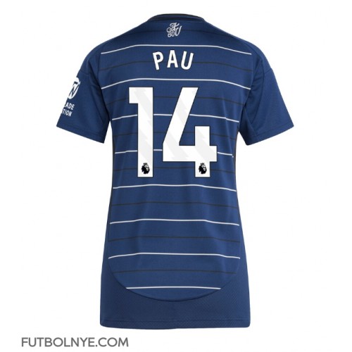 Camiseta Aston Villa Pau Torres #14 Tercera Equipación para mujer 2024-25 manga corta